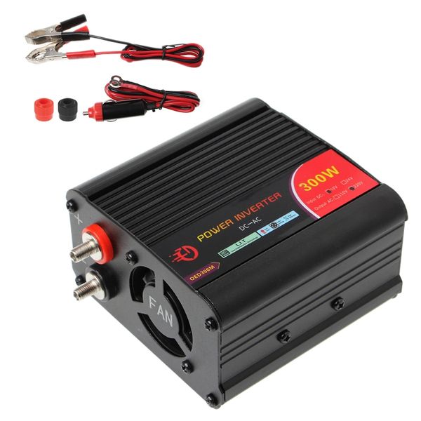 

300w power inverter converter dc 12v to 220v ac cars inverter with car adapter
