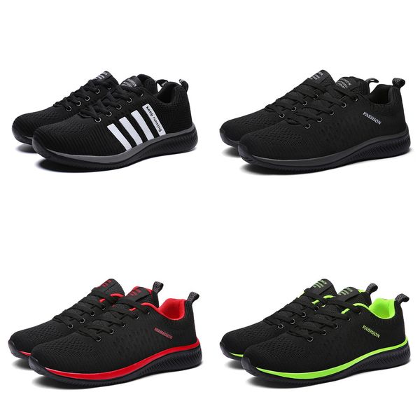 

2019 fashion men casual shoes lac-up men mesh shoes lightweight comfortable breathable walking sneakers tenis feminino zapatos, Black