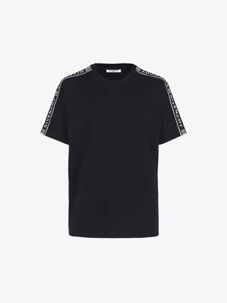 

19 pring ummer luxury europe pari patchwork band atin ribbon t hirt fa hion men women clothing cool kateboard t hirt ca ual tee