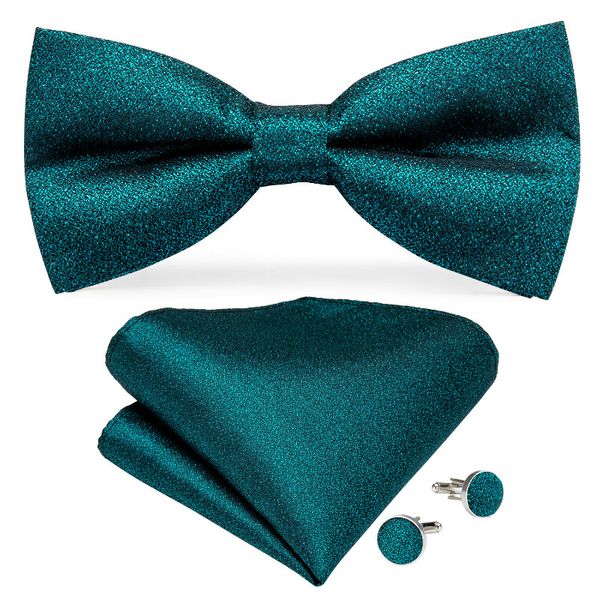 

привет-tie bow tie set новизна новой технология pre-связанный шелковых dark teal бабочки для мужчин падения бесплатной доставки lh-0117, Black;gray