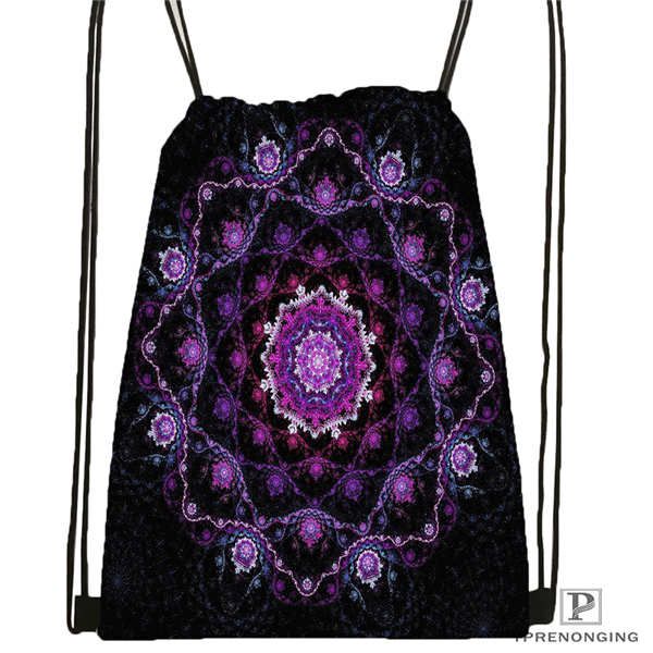 

custom mandala-buddhist-@1 drawstring backpack bag for man woman cute daypack kids satchel (black back) 31x40cm#20180611-03-144