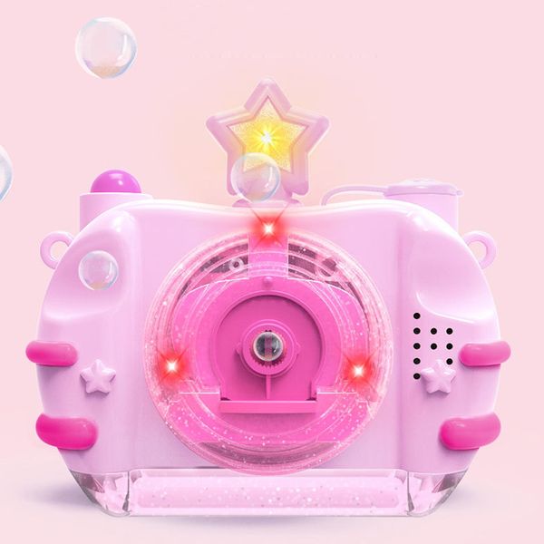 

дети bubble камеры выдува пузыря игрушки освещение музыка электрические камеры автоматическая машина bubble помещении открытый стороны игруш