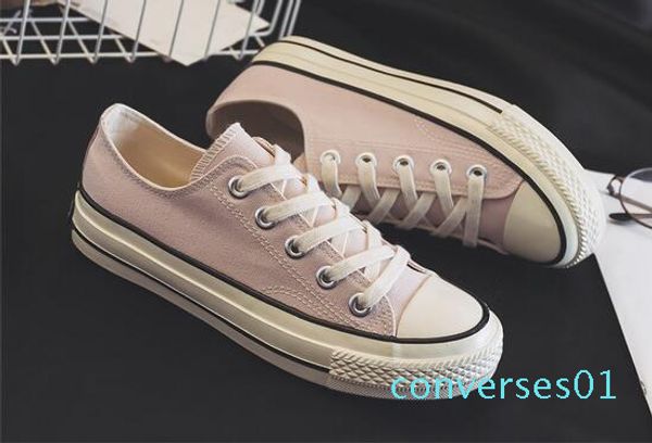 

new classic canvas men skateboard designer shoes men sneakers women casual sneakers 2018 plimsolls 9 color co01, Black