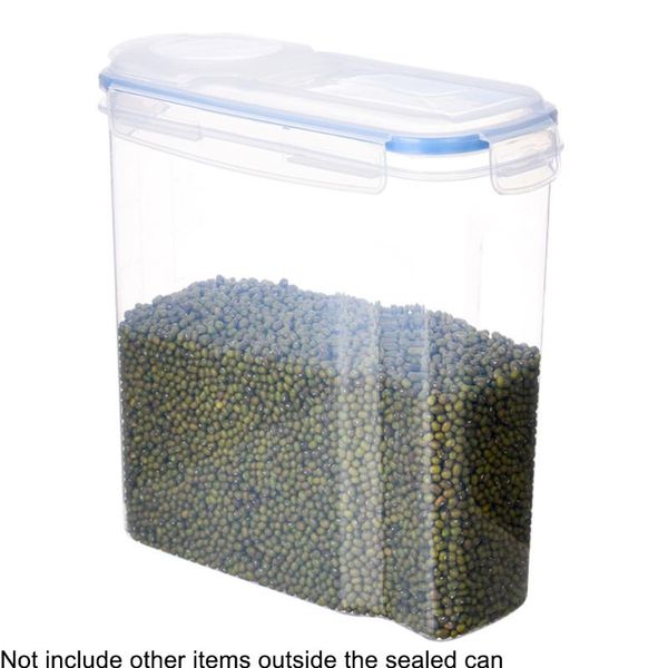 

large capacity non slip flour storage dispenser sugar container cereal plastic saver removable cover box scale display kitchen