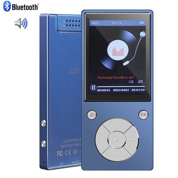 

mp3 player bluetooth4.0 hifi lossless audio music player 8gb/16gb built-in speaker 2.4 inch screen with fm radio, voice recorder