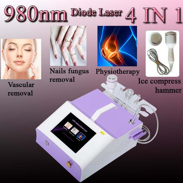 

laser spider vascular removal machine 980 diode laser vascular removal machine 980nm laser body pain treatment, Black