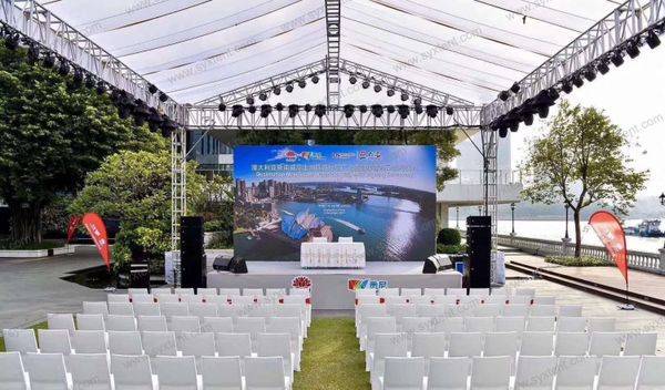 

1.22*1.22m ce-certificated aluminum structure portable wooden plywood stage for concert for sale in china