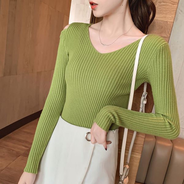 

sweater women cashmere fashion autumn cashmere wool knit sweater solid slim pullovers coat female blouse knitted, White;black