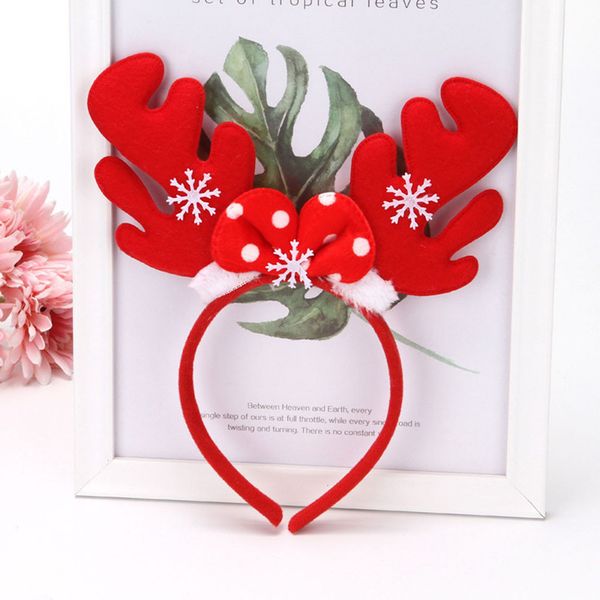 

christmas deer bowknot snow girls accessories hairband pgraphy props 2019 25