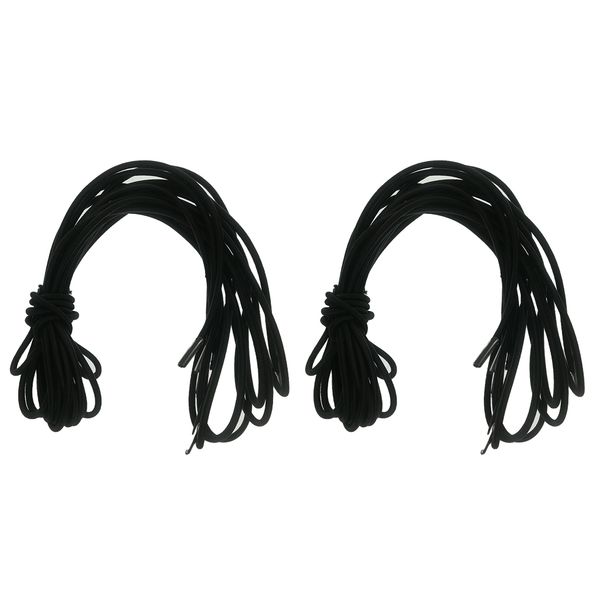 

8x universal durable cords 2m+1.35m for beach fishing sling chairs black