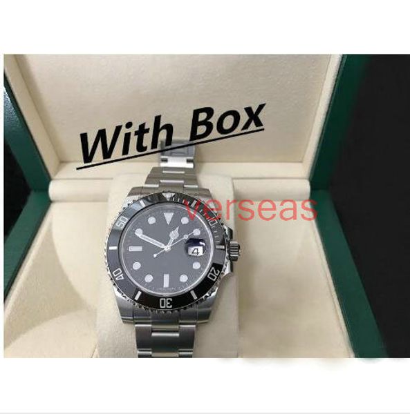 

luxury mens watches quality ceramic bezel 116610 men stainless steel strap automatic mechanical watch 2813 movement wristwatch sapphire, Slivery;brown