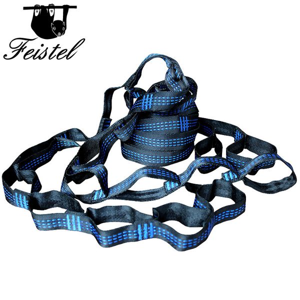 

blue three line hammock straps rope accessories load 2000kg strong