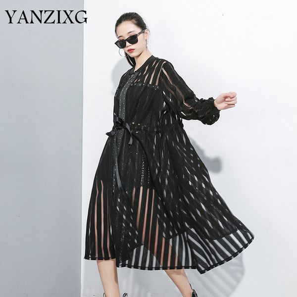 

2019autumn new perspective zipper windbreaker female wild casual trench coat for women long-sleeved women clothing l053, Tan;black