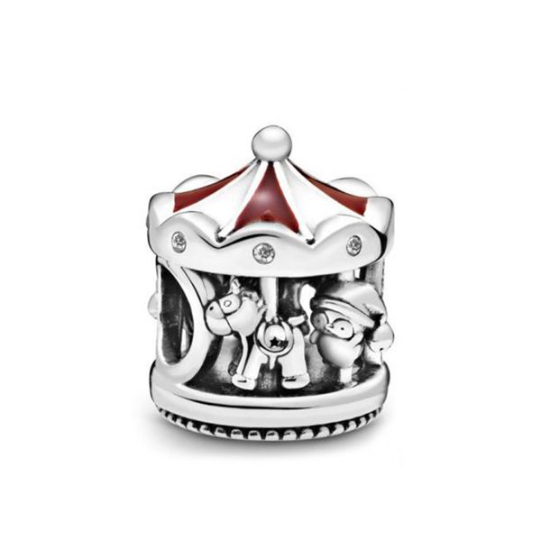 

fahmi 100% 925 sterling silver 798435c01 christmas carousel charm banquet party temperament choice order ing, Black