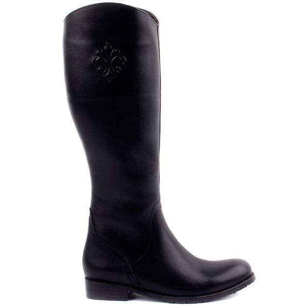 

sail-lakers black leather zipper female boots