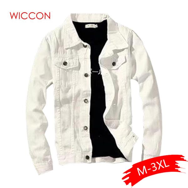 

2020 men's denim jacket youth slim fit solid male ripped coat outwear spring casual denim jacket streetwear clothing, Black;brown