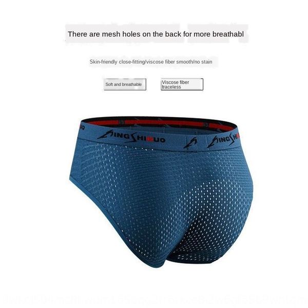

shorts and briefs ice silk breathable mesh hole men's underpants fashionable men's underpants shorts, Black;white