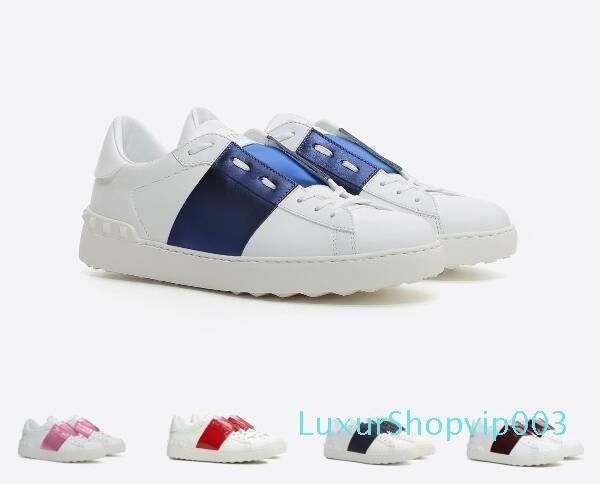 

2018 new metal spike lady comfort casual dress shoe women men brand rivets flats shoes weaving leather patchwork trendy casual shoes studded, Black