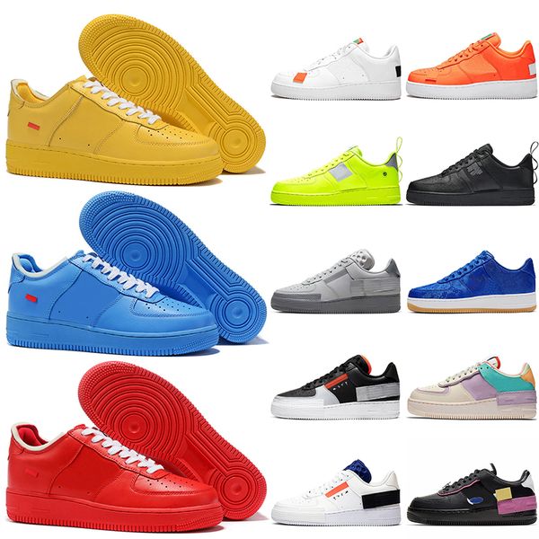 

off white nike air force 1 one af1 n354 2020 модный дизайнер low university gold mca синий красный мужские женские кроссовки summit white ди