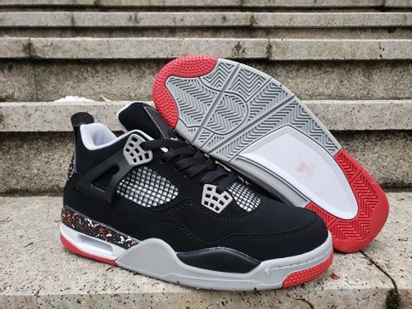 

drakes 4 ovo splatter 4 splatter ovo promo men basketball shoes 4s black red mens outdoor sneakers