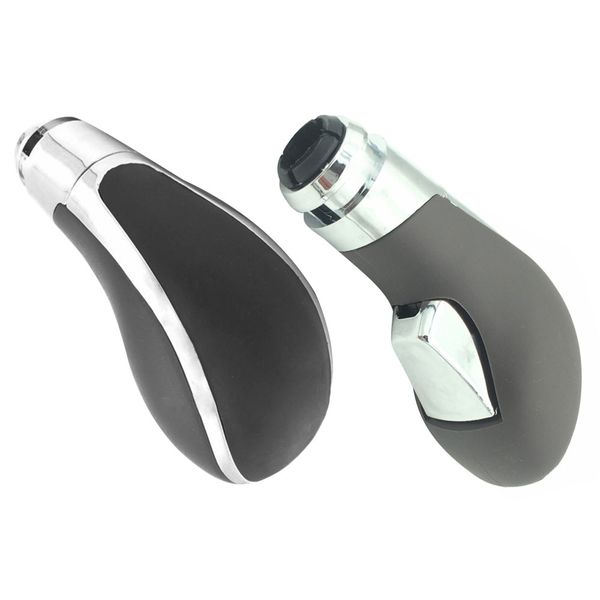 

black chrome pu leather automatic transmission gear shift shifter lever knob for for vauxhall insignia regal