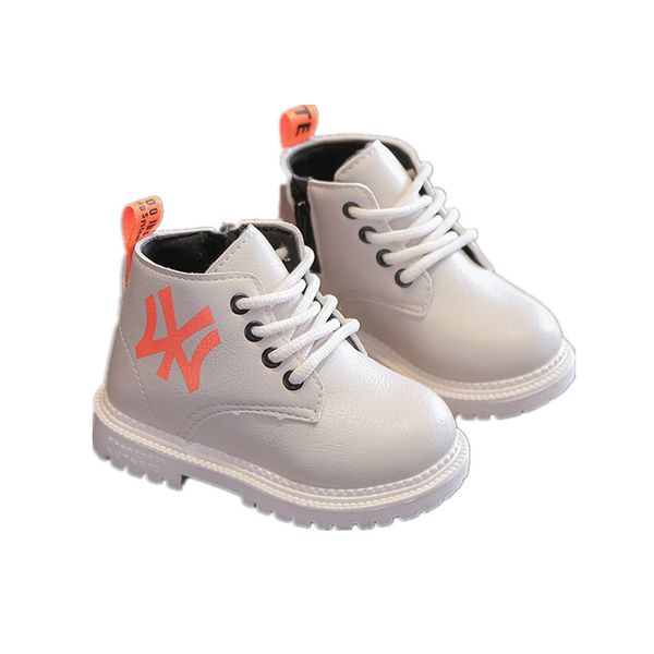 

autumn and winter children' martin boots fashion korean version plus thick warm cotton shoes for boys and girls snow boots, Black;grey