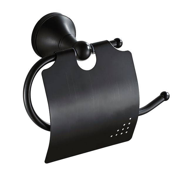 

wall mounted brass toilet paper holder with cover roll tissue rack