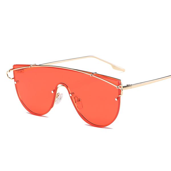 

2018 new creative fashion women sunglasses fashion novel anti-reflective hd sun glasses siamese men sunglasses uv400, White;black