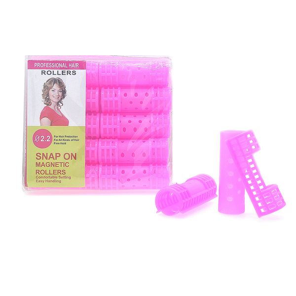 

3 packs 30pcs snap on hair rollers sleeping hair curlers diy hair curler with clips clamps hairdresser perm bar rods 22mm 1360