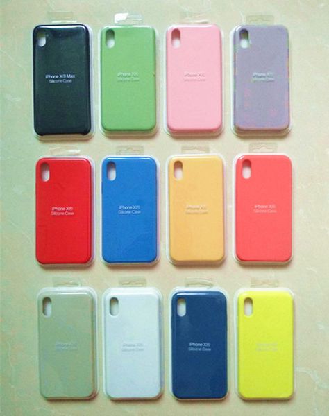 

Solid ilicone ca e have logo for iphone 6 8 7 plu xr x max ca e hockproof cratchproof dirt re i tant with retail package