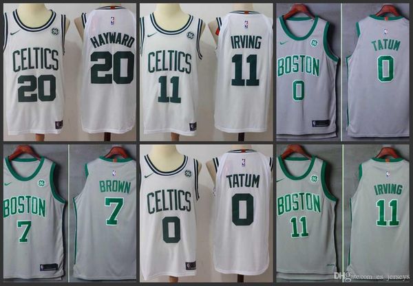 165~170CM//50~65KG Mens Basketball Jersey-Boston Celtics # 0 Jayson Tatum Breathable Sleeveless Retro Sports T-shirt,1,S