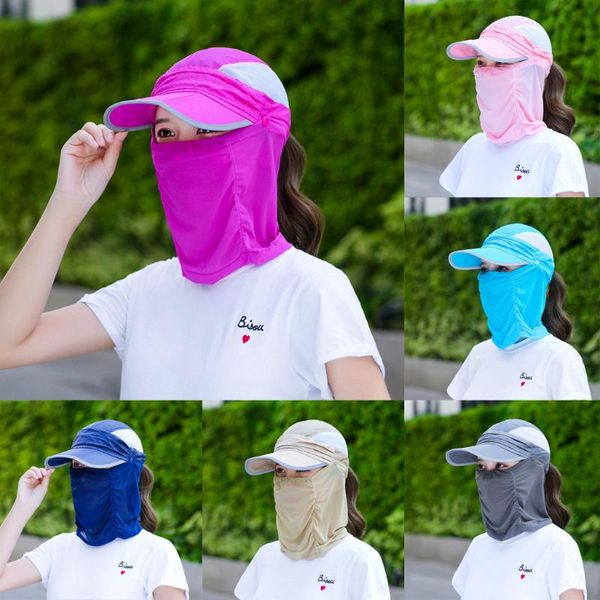 

outdoor sun protection hat uv protection face neck flap sun cap face man cap summer hat work casual summer, Blue;gray
