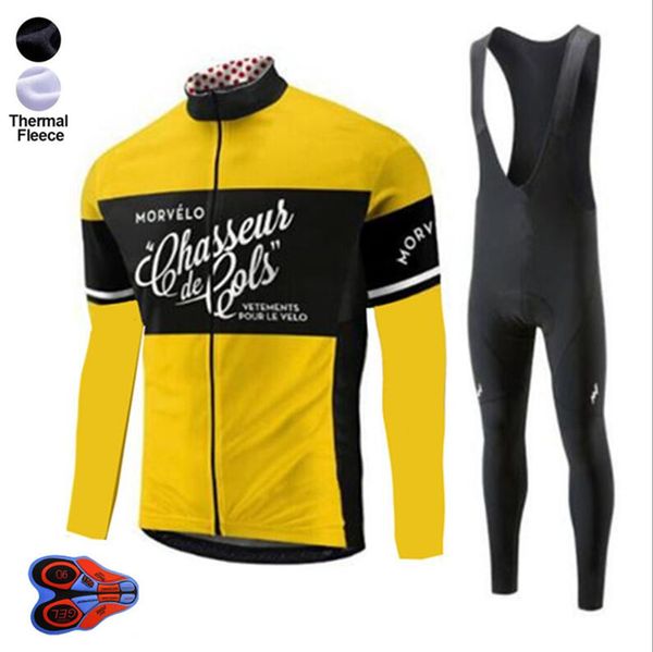 

men's thermal fleece winter cycling jersey bib pants tights kits outdoor sporting biking sets cycling outfits 2020 new arrival, Black;blue
