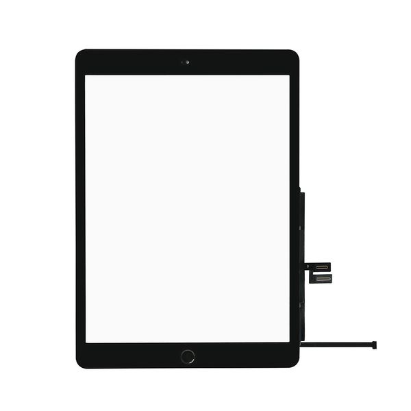 

10pcs touch screen digitizer+adhesive+home button flex cable for ipad 7 10.2 7th gen a2197 a2198 a2200 replacement dhl free