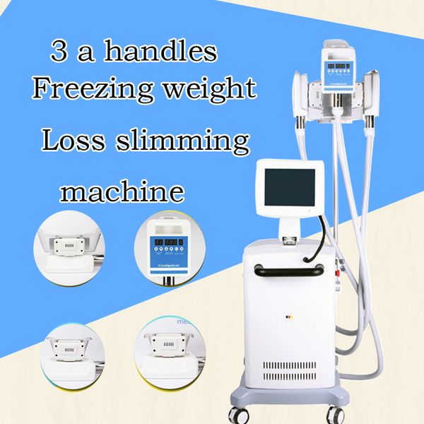 

professional 3 handles laser vacuum cold cool cryo therapy fat e ing weight loss slimming machine
