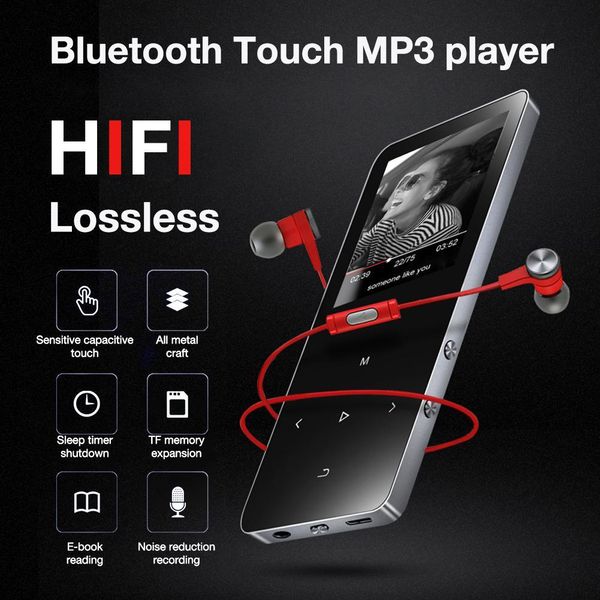 

mp3 player 8gb bluetooth digital music mini portable audio player inbuild speaker fm radio pedometer