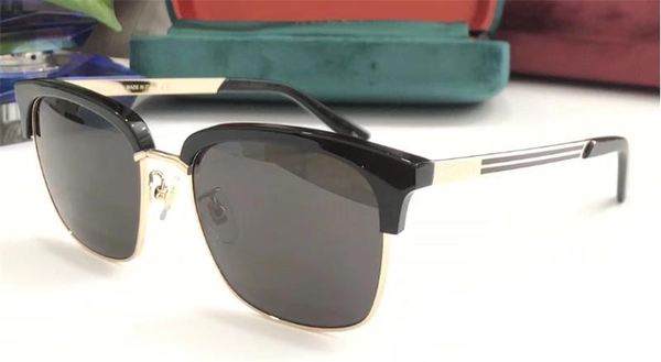 

новые моды дизайн мужчин солнцезащитные очки 0697 квадратная половина кадр популярное продажное стиль uv400 объектив высококачественные защи, White;black