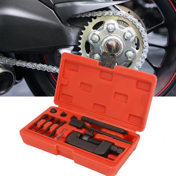 

motorbike chain repair chain breaker splitter link riveter riveting repair tool set kit for motorcycle bike hand tool set