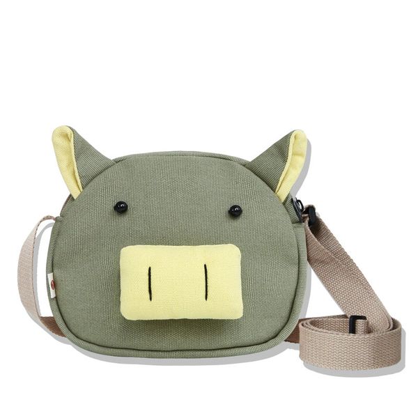 

pig bag female ugly cute little bag girl cute shoulder piggy canvas messenger original design