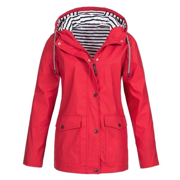 

jackets women womens coat casual spring autumn hiking slim rain jacker outdoor rain coat zipper windbreaker waterproof coat thin outwear, Black;brown