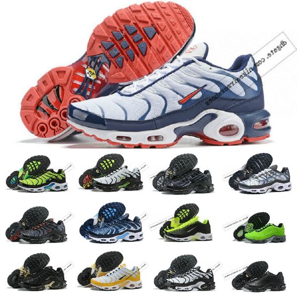

2020 new stlye tn shoes new designs tn mens breathable mesh chaussures homme tn plus requin luxury jogging sneakers 40~46, Black