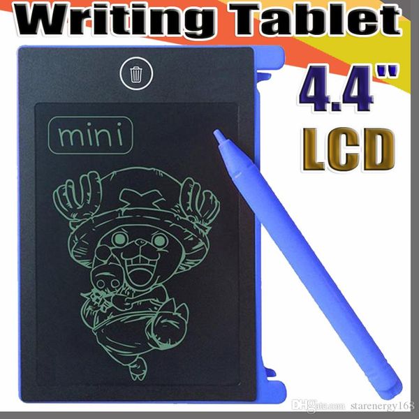 20X 4,4-Zoll-Mini-LCD-Schreibtablett Graffiti-Zeichentablett für Kinder Digital Handwritting Pads Entwurf mit OPP-Tasche