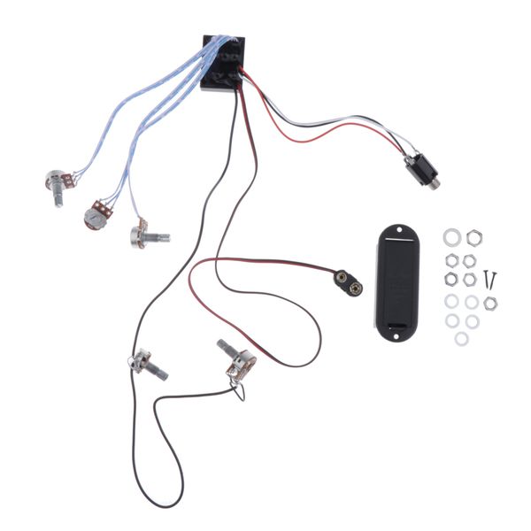 

1 set eq preamp circuit for guitar bass pickup replacement