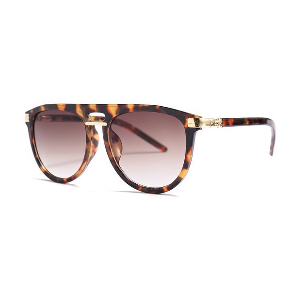 Großhandelsübergroße Sonnenbrille für Damen, Kreis, Schwarz, 2019, große runde Sonnenbrille für Damen, Mode, Herren-Doppelstrahl-Fahrsonnenbrille FML