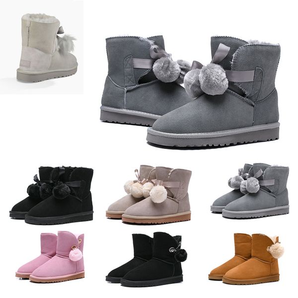 

2019 NEW Fashion Australia Classic Snow Boots WGG tall kneel boots women Short lovely autumn Winter Boots designer shoes keep warm US 5-10