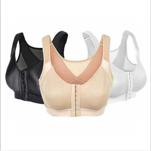 

women push up sports bra for fitness wireless gym yoga exercise shockproof athletic running underwear, White;black