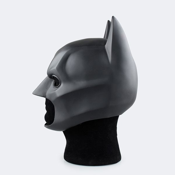 

2019 movie batman super hero mask the dark knight batman full overhead latex black cosplay masks helmets party halloween prop
