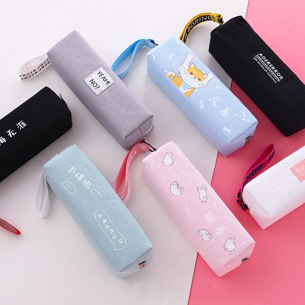 

kawaii cat dog pencil bag case new design zipper pencil bags pen holders school supplies stationery box for student gifts