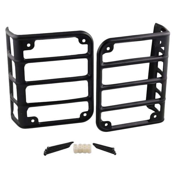 

rear tail light guards protector covers fit for wrangler jk matte 07-17(pair