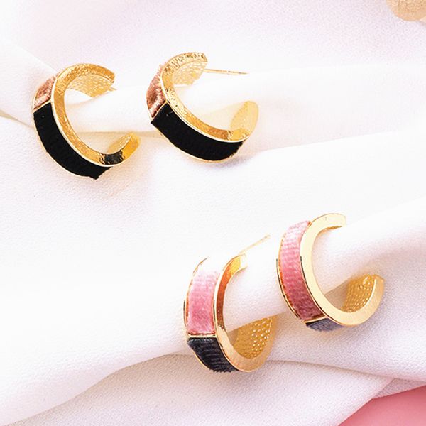 

korean hyperbole style ear studs metal alloy ear accessories earring jewelry statement earrings side geometric earrings, Golden;silver